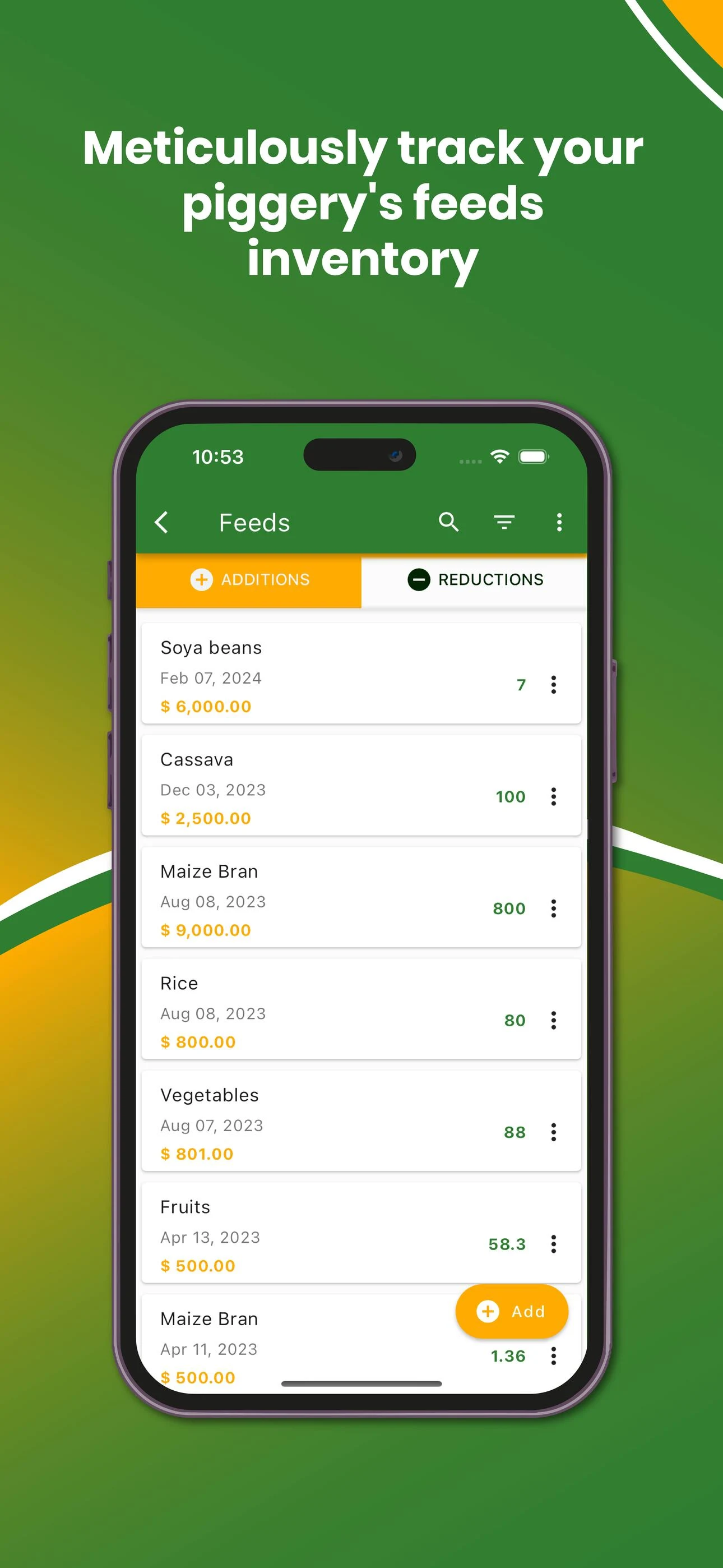 My Piggery Manager - Farm app screenshot