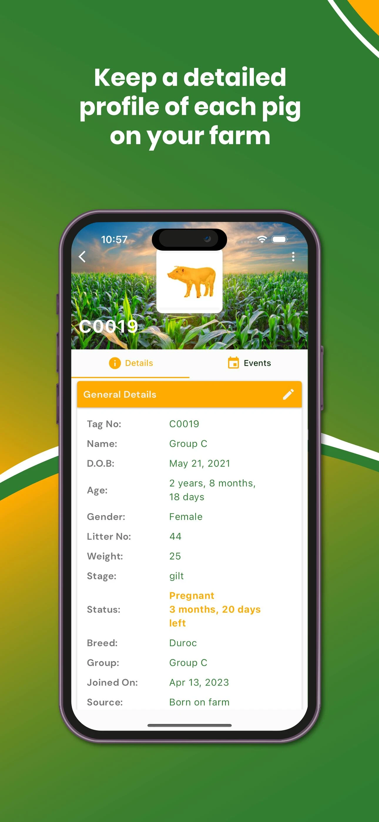 My Piggery Manager - Farm app screenshot